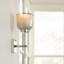 Vaporisateur mural 1 lumière opale / nickel Vapor