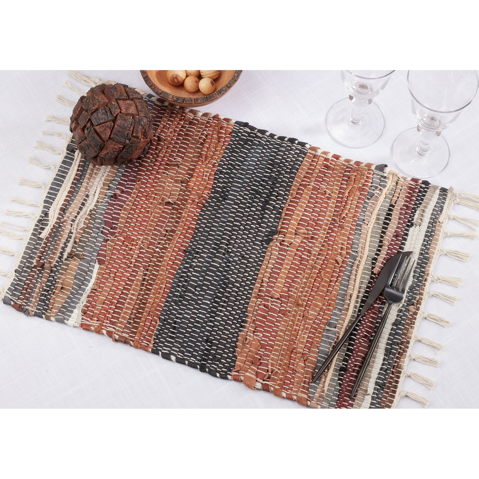 Grasty Leather Placemat
