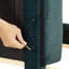 Grand lit plateforme tapissier Modern