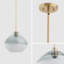 Luminaire suspendu or 1 lumière Elides