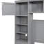 Lit en bois avec armoire et tablette tout-en-un-666538265