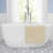 Laura Ashley Butter Chenille Bath Rug-20461275-20351710