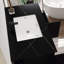 Meuble-lavabo flottant avec lavabo en faux marbre et tiroirs à fermeture en douceur