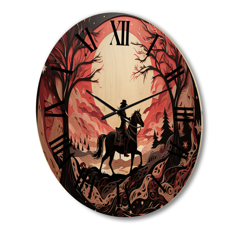 Horloge murale Western Wild West, Petit