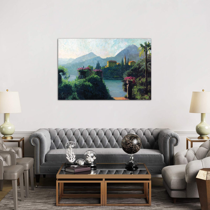 Lake Como, Italy - Wrapped Canvas Painting, 66.04 cm H x 45.72 cm W x 1.91 cm D, No Frame