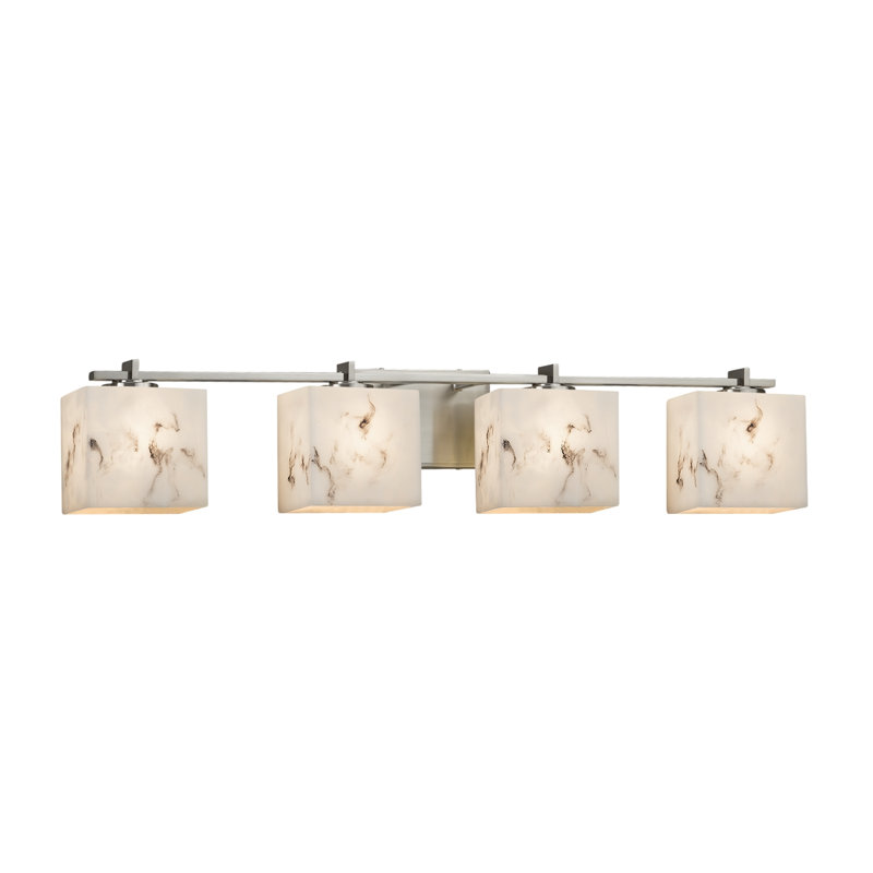 Donatelli 4 - Light Dimmable LED Bath Bar, Brushed Nickel