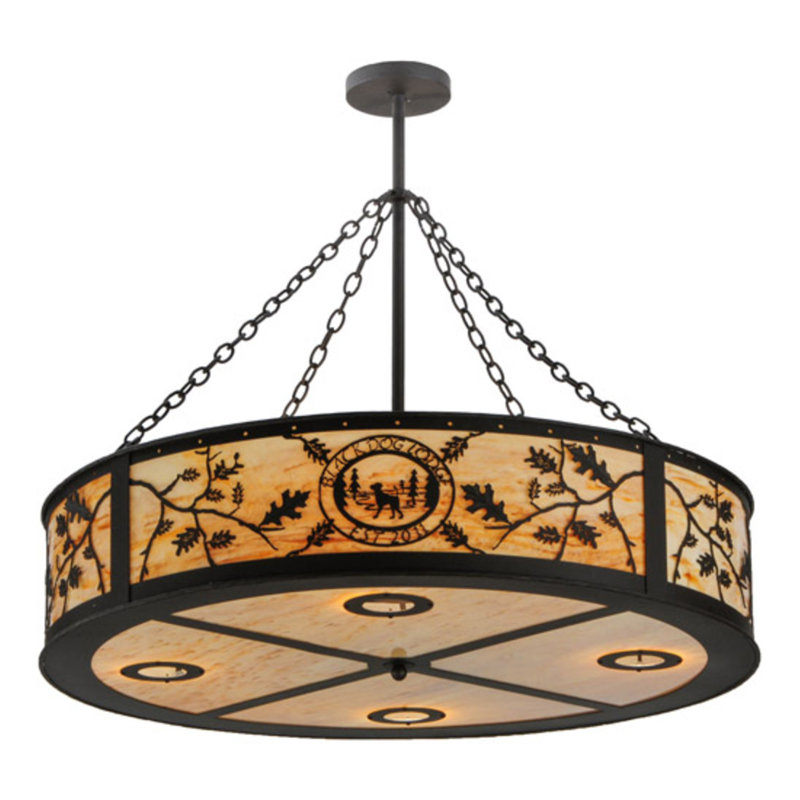 Personalized 13 - Light Drum Chandelier