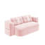 Canapé 78,7 po moderne 2-en-1 pliable avec couverture fonctionnelle et 2 coussins moelleux, canapé en velours côtelé moelleux confortable, canapé-lit convertible, canapé à siège profond pour le salon, la chambre à coucher