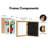 Wiedeman Kids Art Frame 10 x 12.5” with 8.5 x 11” Mat - Composite Wood with Glass (Set of 2)-1743790831