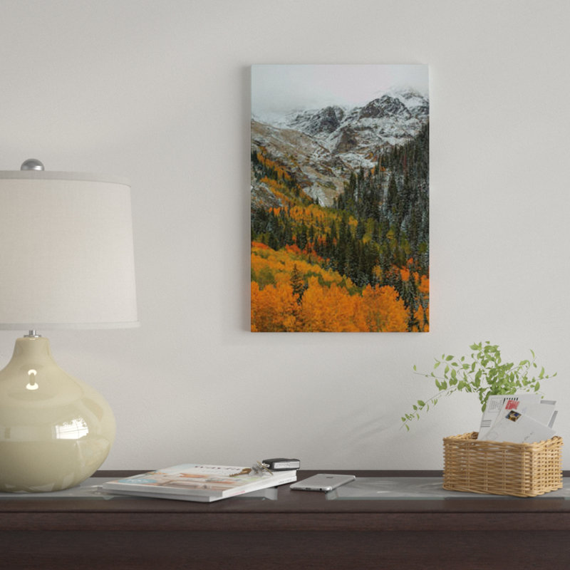 " Orange Flames " by Bill Sherrell, 26" H x 18" W x 1.5" D, Black Framed Canvas, No Mat