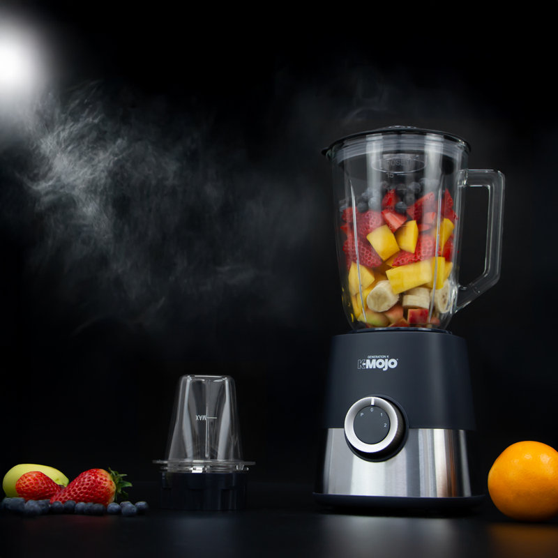 K-Mojo Generation K 2 Speed 1.5ml Countertop Blender, Grey