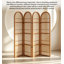 Paravent de coin en bambou et rotin de style Mid-Century pour un usage domestique-348904012