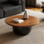 Table basse ronde de style ancien avancée