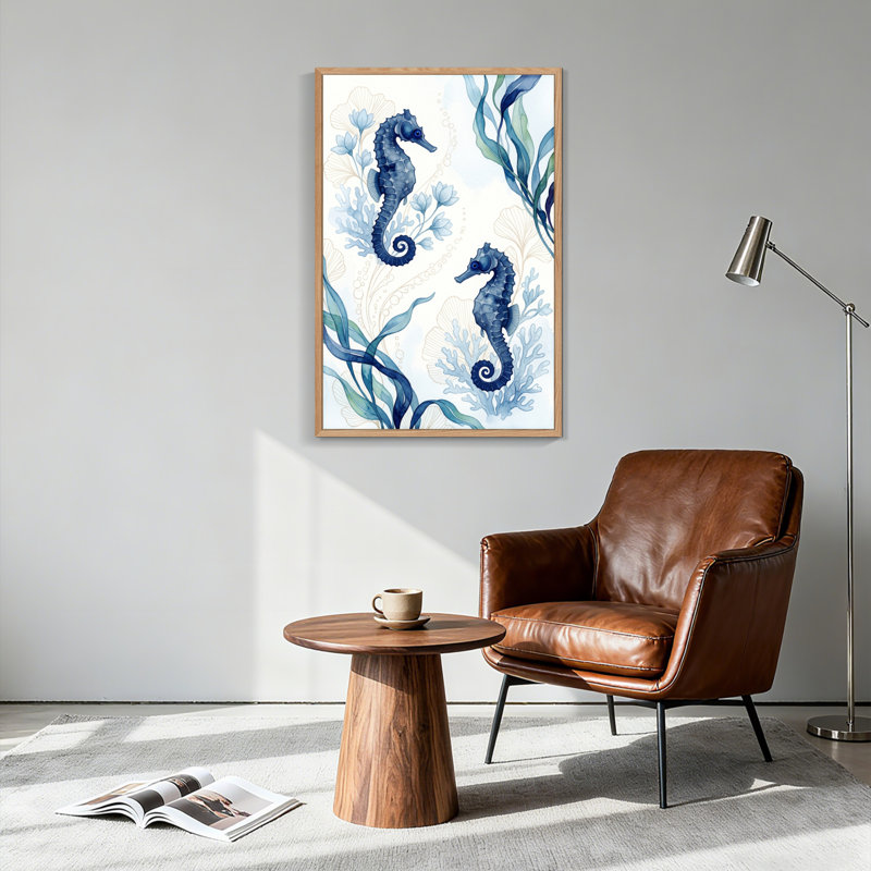 Hippocampe, impression sur toile, ensemble de 1, Wrapped Canvas, 24"H x 18"W