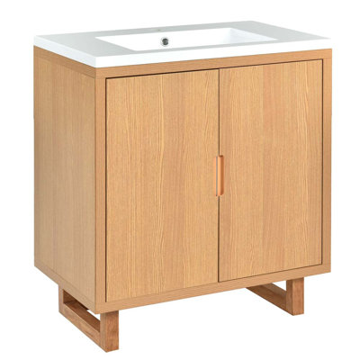 Nikodem 30" Bathroom vanity Set with Sink, Combo Cabinet, Bathroom Storage Cabinet