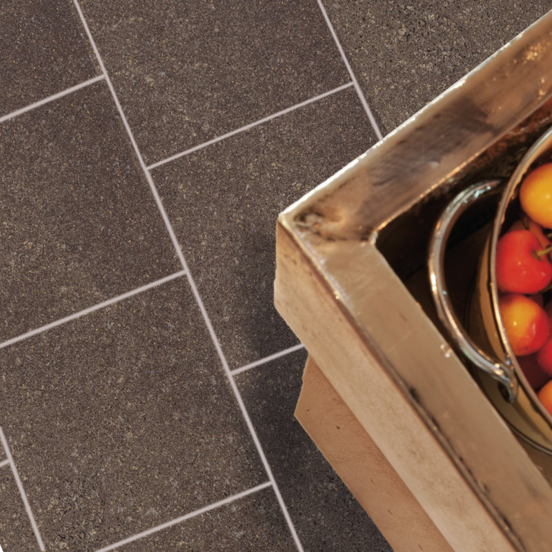 Central Station 12" x 12" Porcelain Stone Look Wall & Floor Tile, Brown