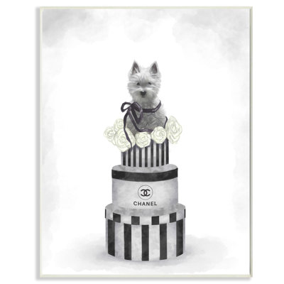 «Fashion Dog Box Stack Grey», peinture