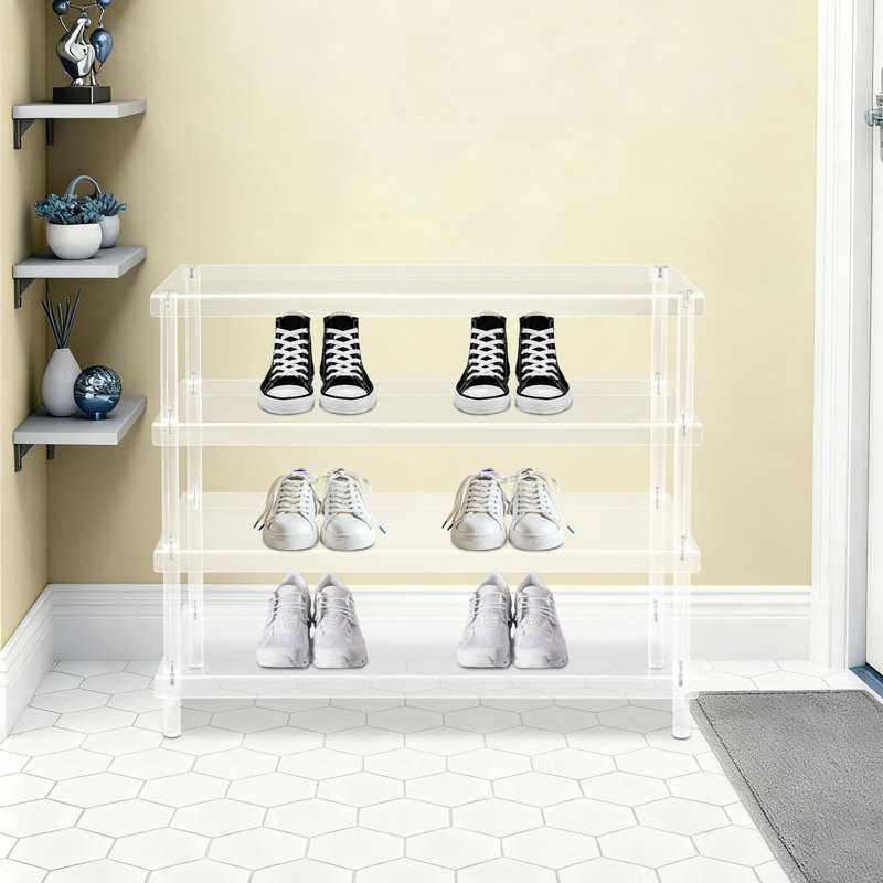 Range-chaussures 4 niveaux, Clair