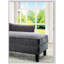 Coussin de salon moderne en tissu à garniture cloutée avec garniture cloutée 1pc Modern Modern-459460008
