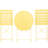 Yellow 3 Pieces Patio Bistro , Metal Construction Chair Table, & Rust-, Foldable For Convenience, Cushions Included Comfort Balcony - Yellow, Rust- Steel Frame, Stylish Design, Space Efficiency, Easy-122907692