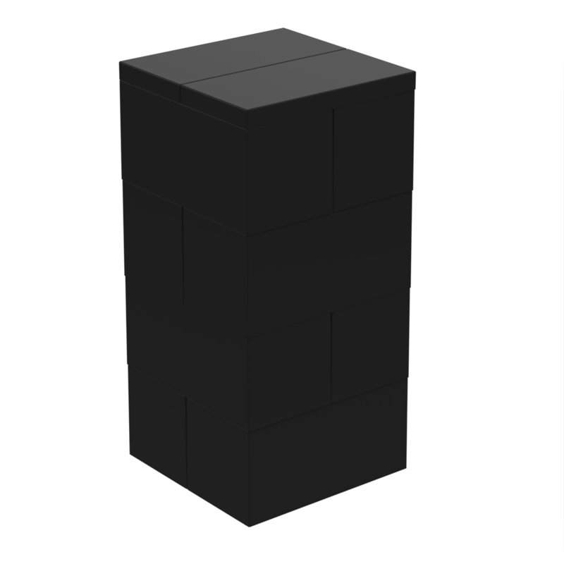 EverBlock Polypropylene Accent Stool, Black