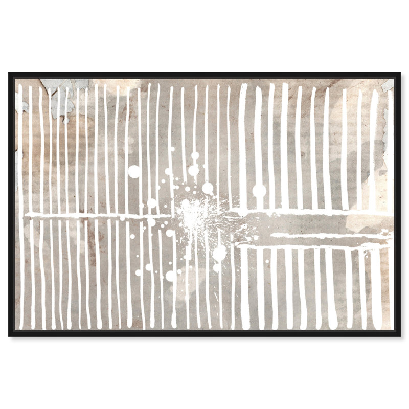 «Chic Champagne», peinture sur toile, H 45 po x l 30 po x P 1,5 po, Cadre noir