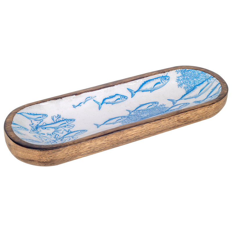 Vivienne Solid + Manufactured Wood Decorative Plate 1