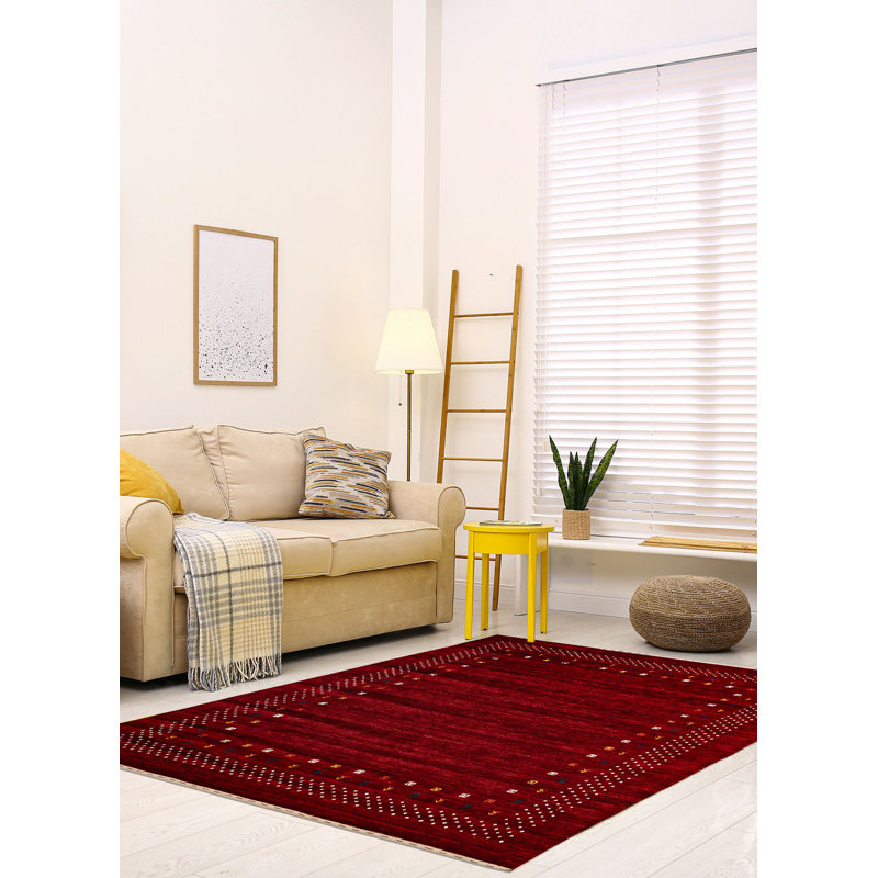 Indo Gabbeh Red Rug 7'10" x 9'10"