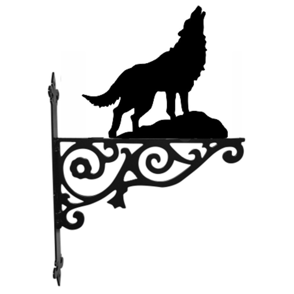 Wolf Ornamental Hanging Bracket