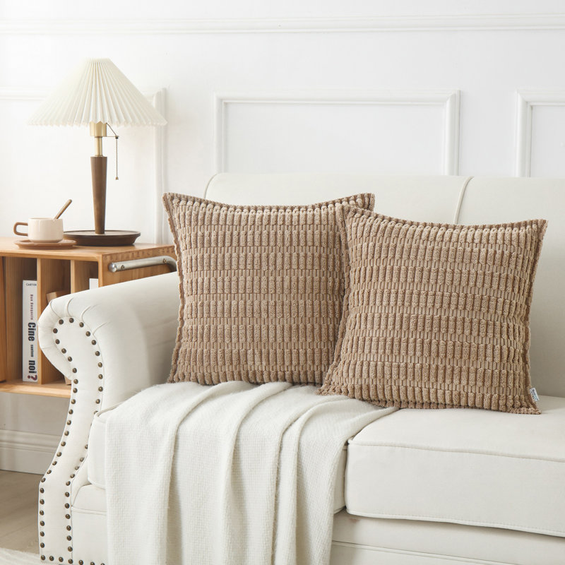  Housse pour repose-pieds Boucle, Taupe, Carré 20 po