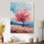  «Pink Blue Cherry Blossom Tree Meadow Dream II - Art mural fleur de cerisier-106119796-134424266