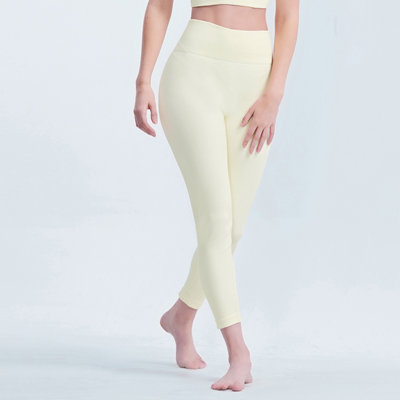 XL Women's Yoga Pants Leggings Ribbed Solid High-Waisted Tummy Control Seamless Soft Yoga Gym Outfit Yoga Pants For Women Leg Training