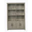 Bibliothèque avec portes d'armoire