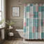 Rideau de douche standard 1 pièce Plaid Glow-82851883