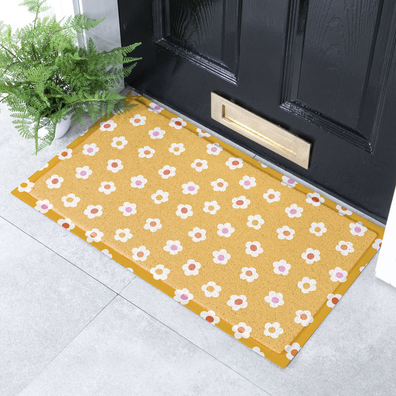 Non-Slip Floral Indoor & Outdoor Doormat