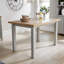 Grey With Oak Top 1.2M Two Tone Wooden Dining Kitchen Table
