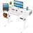 Electric Adjustable Height Standing Desk Computer Table With Drawers-771962318-772843405