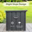 Bac de patio imperméable 120 gallons - Rangement extérieur verrouillable pour coussins, articles de jardin