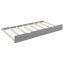 Lit de jour extensible avec couchette, lit de jour en bois avec couchette, gris