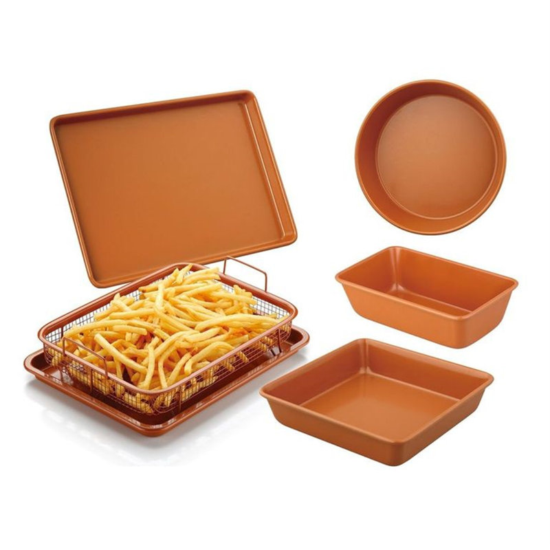 Copper Ceramic Nonstick 6-Piece Bakeware Set