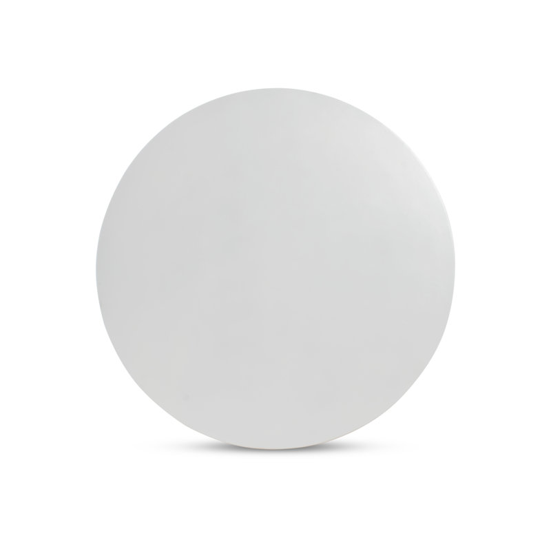 Basil Outdoor Round Dining Table, Matte White