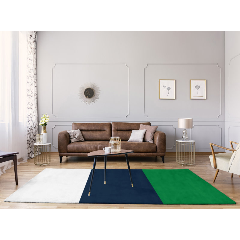 Tapis bleu/vert, Rectangle 9 pi x 12 pi