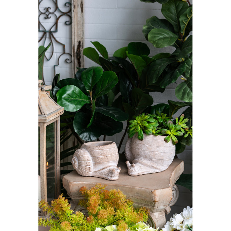 Sand And Cement Planter With Textured Beige Finish 9.5X8.3X6 Inches, Suitable For Succulent Arrangements A Good Fit Collections