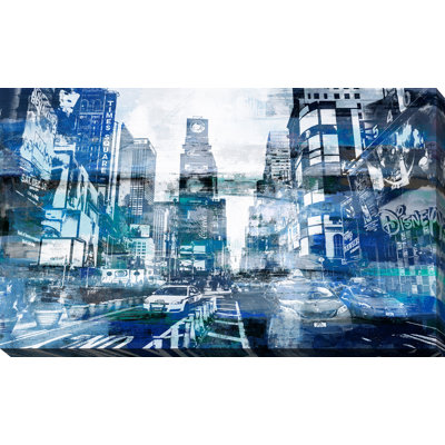 « times square ii », reproduction d’impression sur toile tendue
