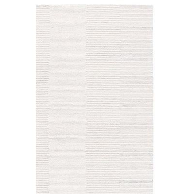 Abstract Hand Tufted Wool, Cotton Solid Color Indoor Rug