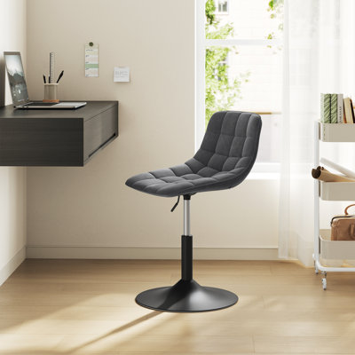 Tarquin Swivel Upholstered Adjustable Height Counter Stool