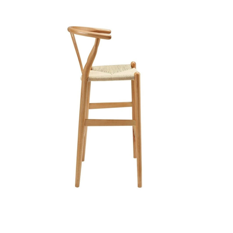 Solid Wood Accent Stool, Natural