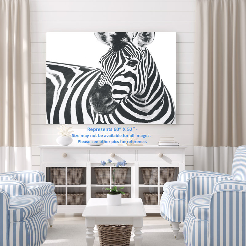 " Zebra ", 26" H x 50" W x 1.5" D
