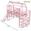 Lit mezzanine simple avec glissade et escalier-1885639543