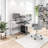 Complete Computer Workstation Desk, Grey
